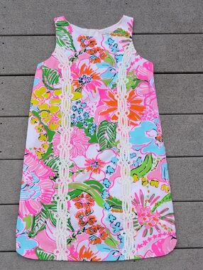 Lilly Pulitzer For Target Nosey Posey Sleeveless Shift Dress Girls L (10/12)
